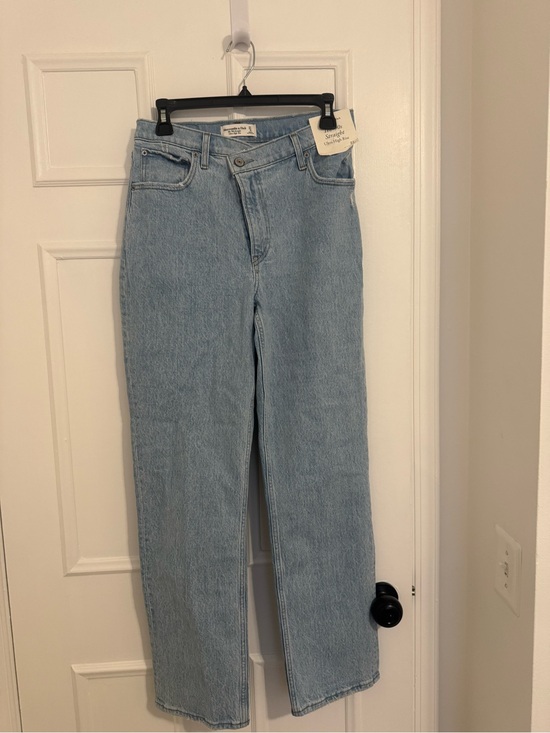 Abercrombie & Fitch Denim - Abercrombie & Fitch Light Blue Straight Leg Jeans